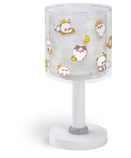 Lampada da comodino Luce notturna LED per bambini Kawaii Friends Animali Grigio
