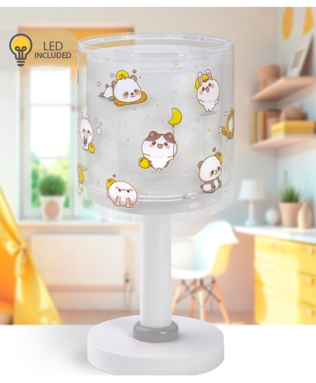 Table lamp LED nightlight for Kawaii Friends Animals Grey