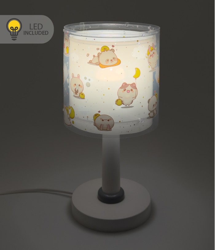 Table lamp LED nightlight for Kawaii Friends Animals Grey
