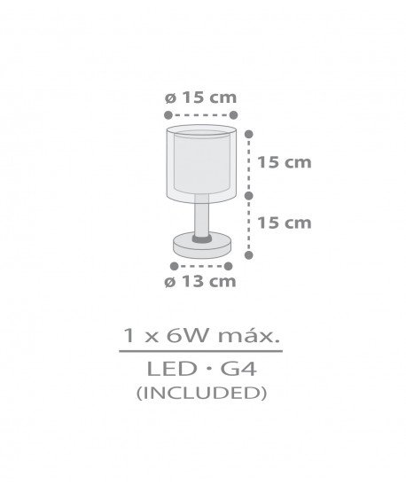 Lampada da comodino Luce notturna LED per bambini Kawaii Friends Animali Grigio