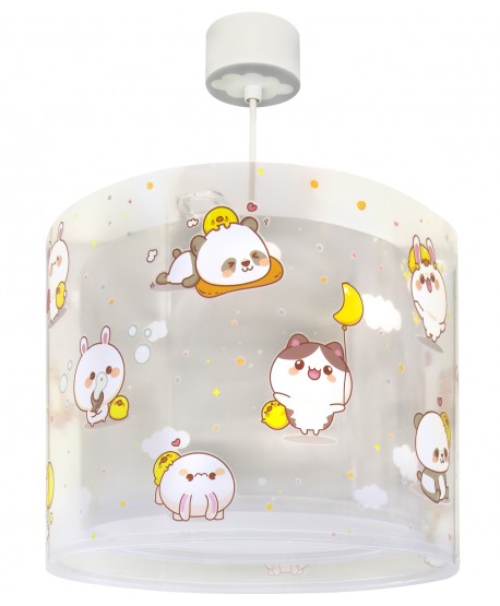 Lustre et lampe suspension pour enfants Kawaii Friends Gris Animaux