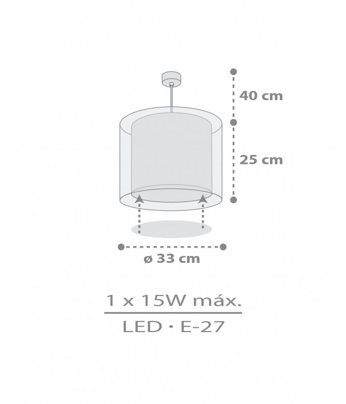 Lustre et lampe suspension pour enfants Kawaii Friends Gris Animaux