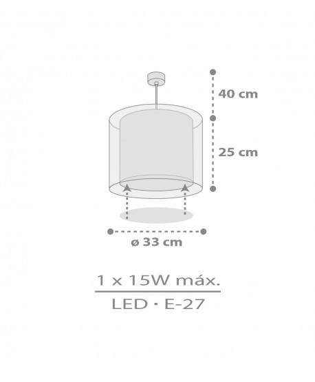 Lustre et lampe suspension pour enfants Kawaii Friends Gris Animaux
