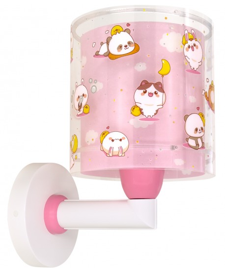 Wall lamp for Kids Kawaii Friends Pink Animals