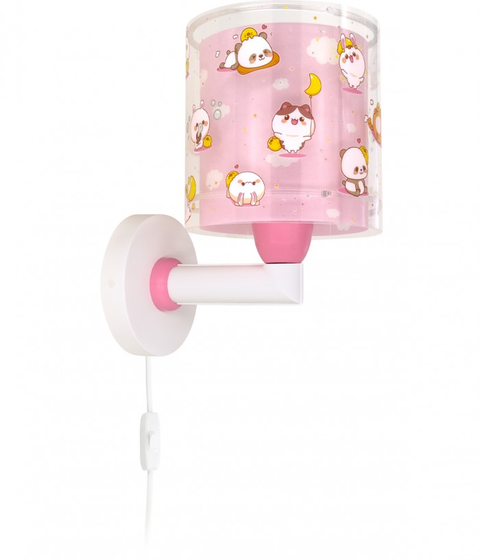 Applique per bambino Kawaii Friends Rosa Animali