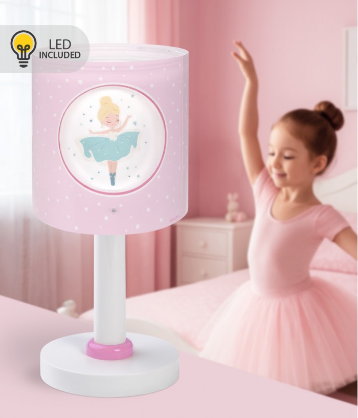 Table lamp LED nightlight for Kids Princess Dance