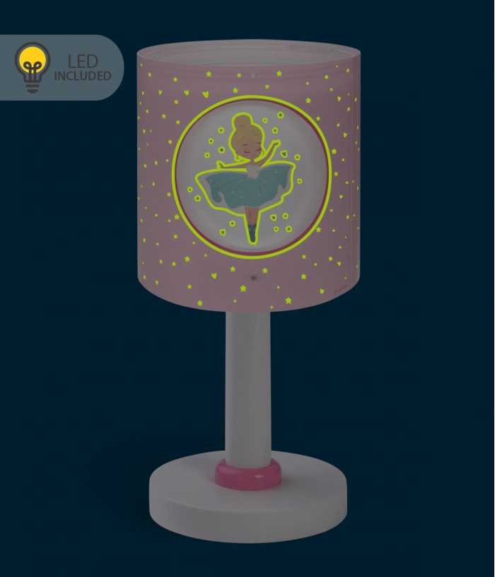 Lampada da comodino Luce notturna LED per bambini Princess Dance principesse danzano