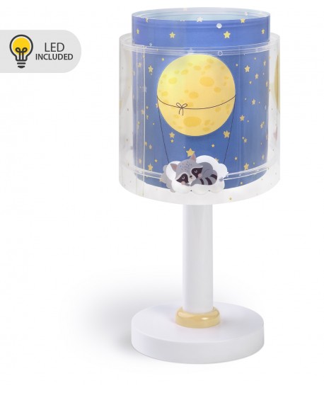 Candeeiro infantil de mesa Luz de presença LED Moon Dreams Lua