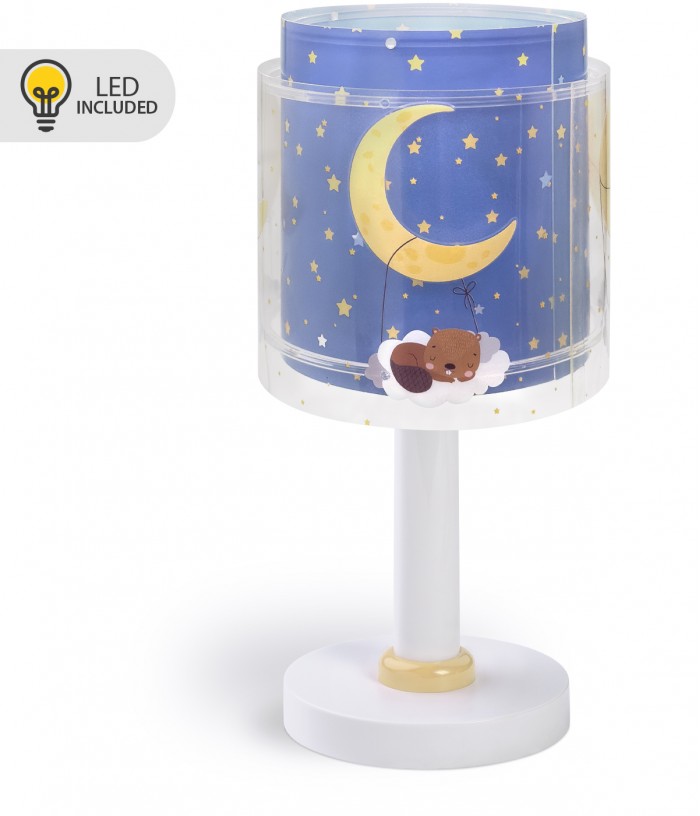 Lámpara de mesita LED quitamiedos infantil Moon Dreams Luna