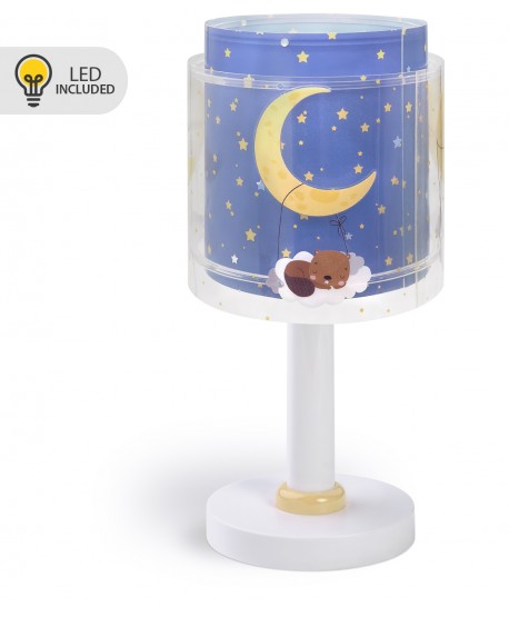 Candeeiro infantil de mesa Luz de presença LED Moon Dreams Lua