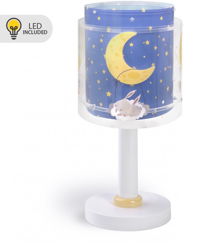 Lampada da comodino Luce notturna LED per bambini Moon Dreams Luna