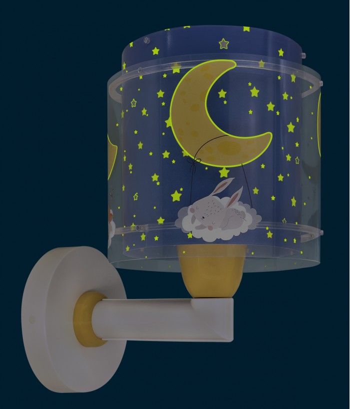 Candeeiro infantil de parede Moon Dreams Lua