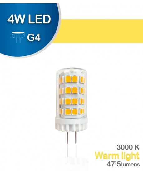 Lâmpada LED G4 4W 12V 3000k Quente
