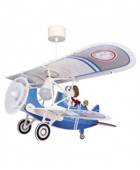 Lampada da soffitto a sospensione per bambini aereo Snoopy