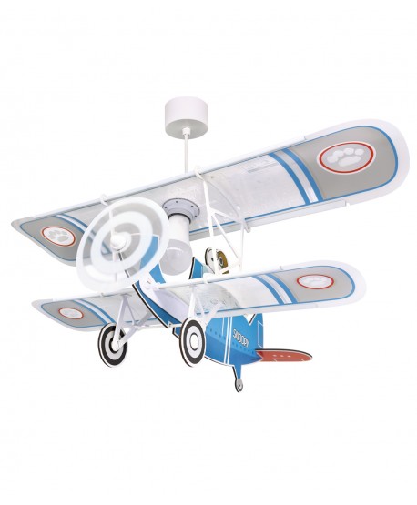 Candeeiro teto criança avião Snoopy