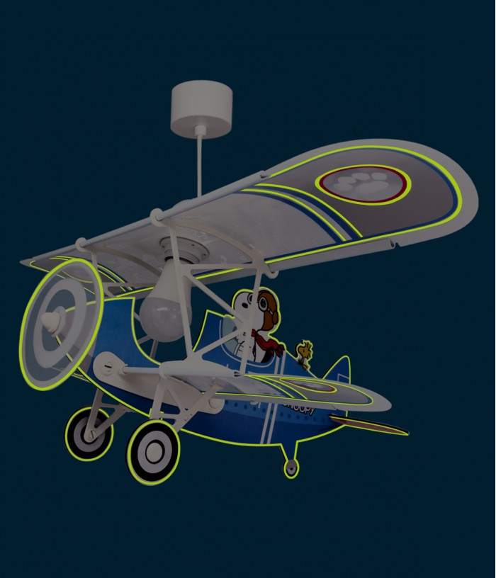 Children's hanging lamp airplane Snoopy