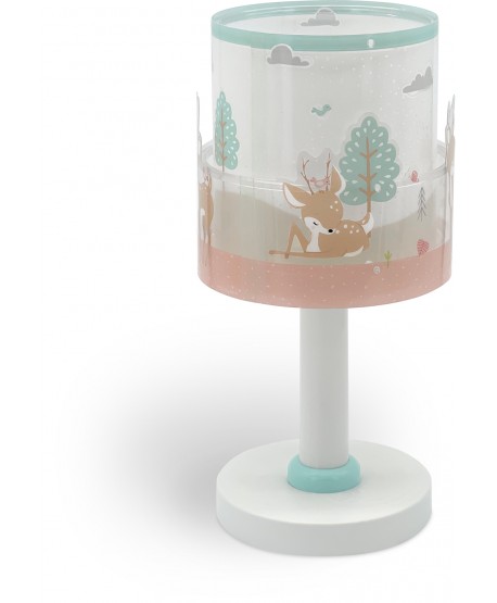 Lámpara de mesita LED infantil Loving Deer ciervo