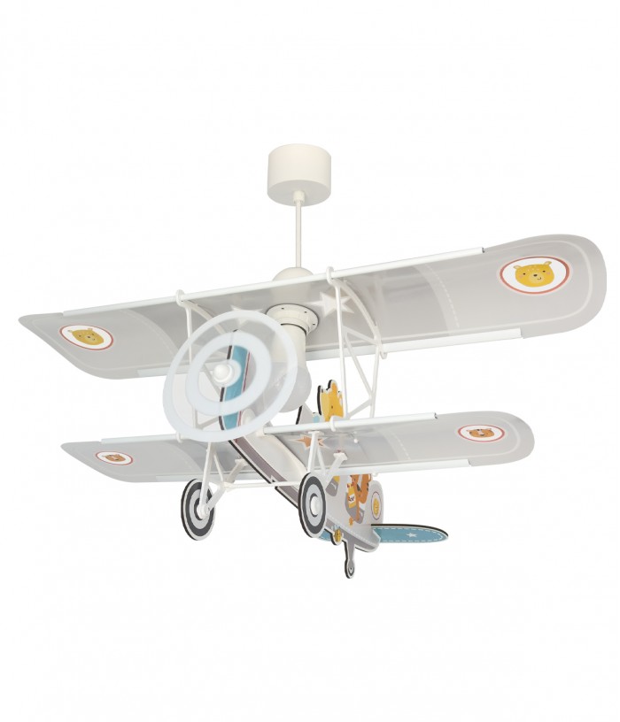 Candeeiro teto criança avião urso Pequeno Teddy