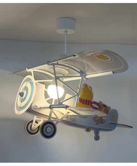 Children's hanging lamp airplane bear Little Teddy