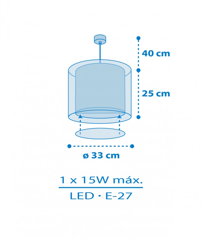 Lampada da soffitto a sospensione per bambini Kids World Mappa del Mondo