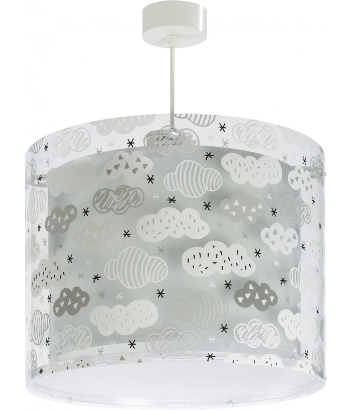 Lampada da soffitto a sospensione per bambini Clouds Nuvole grigio