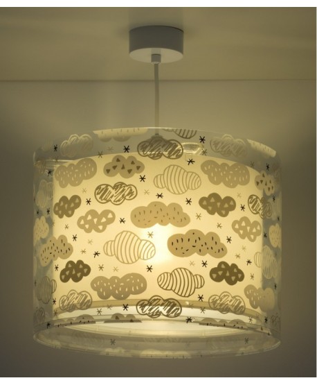 Lampada da soffitto a sospensione per bambini Clouds Nuvole grigio