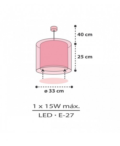 Lampada da soffitto a sospensione per bambini Clouds Nuvole rosa