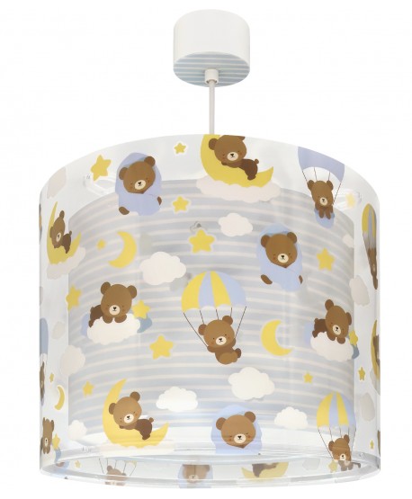 Lustre et lampe suspension pour enfants Baby Teddy Bleu Ours