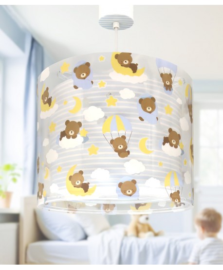 Children hanging lamp Baby Teddy Blue