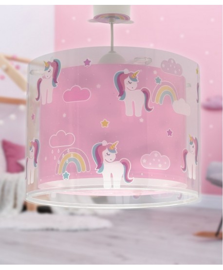 Lampada da soffitto a sospensione per bambini Unicorns Unicorni