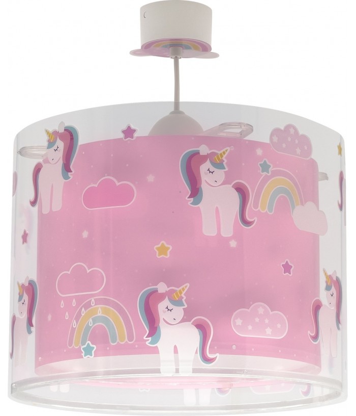 Lustre et lampe suspension enfant Unicorns Licornes