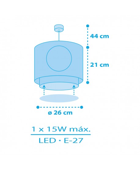 Lámpara de techo infantil Pirate Island Isla Pirata