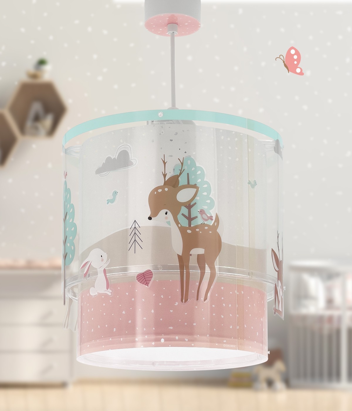 Candeeiro teto criança Loving Deer Corça