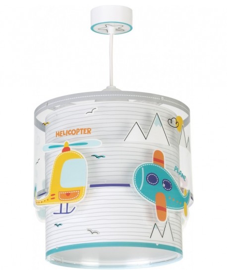 Lampada da soffitto a sospensione per bambini Baby Travel aeroplani e auto