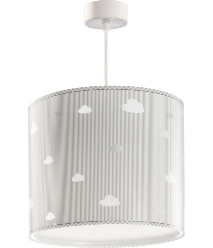 Lampada da soffitto a sospensione per bambini Sweet Dreams nuvole grigio