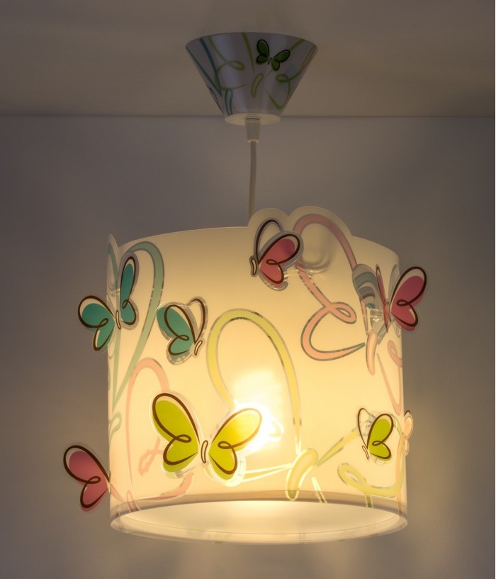 Lampada da soffitto a sospensione per bambini Butterfly Farfalla