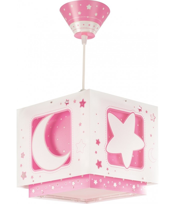 Children hanging lamp Moonlight pink