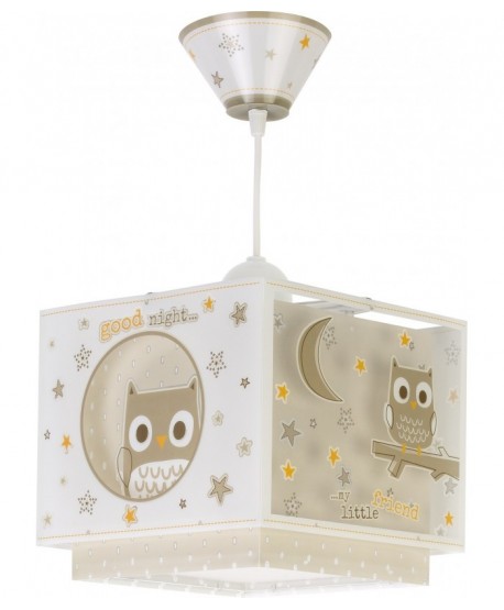 Lustre et lampe suspension enfant Good Night Hibou
