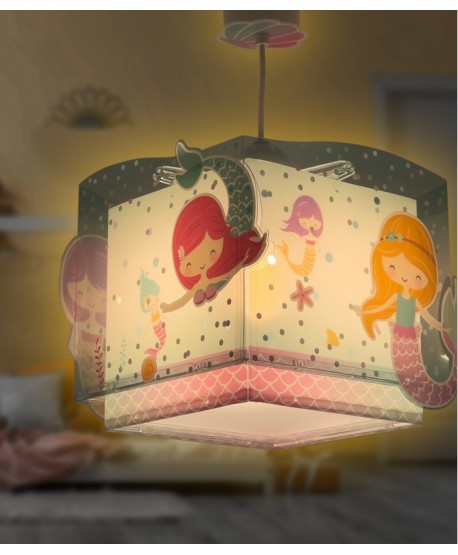Children's hanging lamp Mermaids