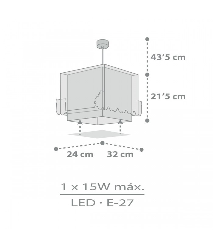 Lampada da soffitto a sospensione per bambini The Night Train treno
