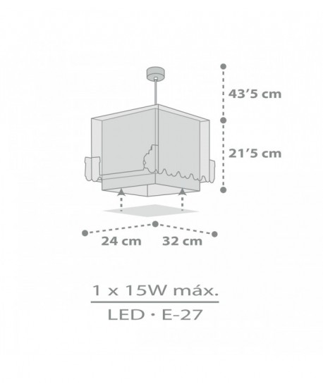 Lampada da soffitto a sospensione per bambini The Night Train treno