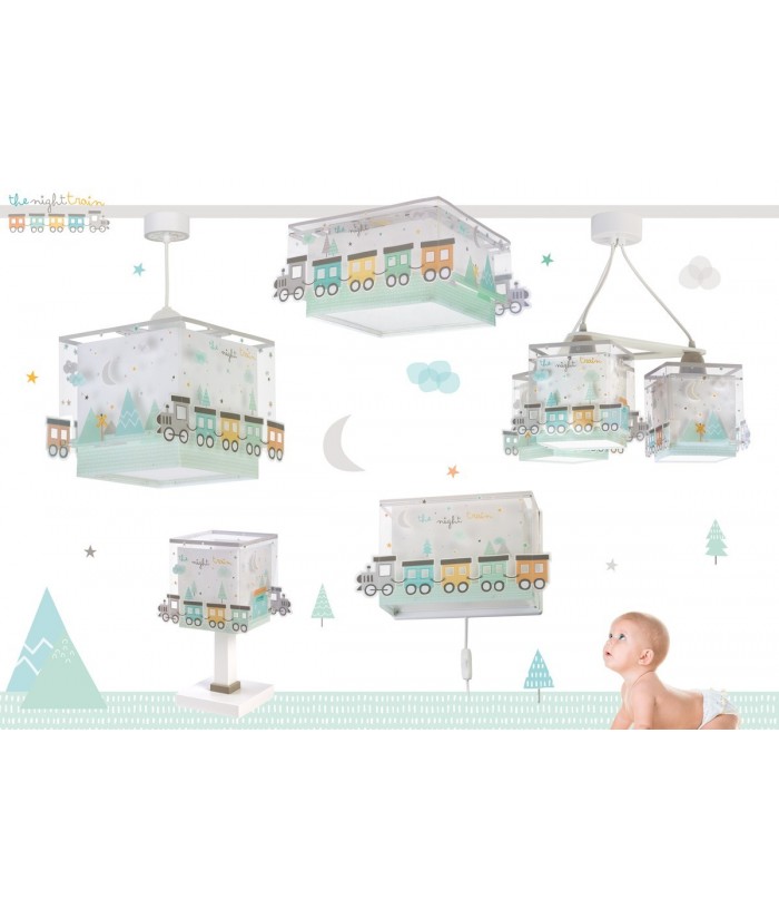 Lampada da soffitto a sospensione per bambini The Night Train treno