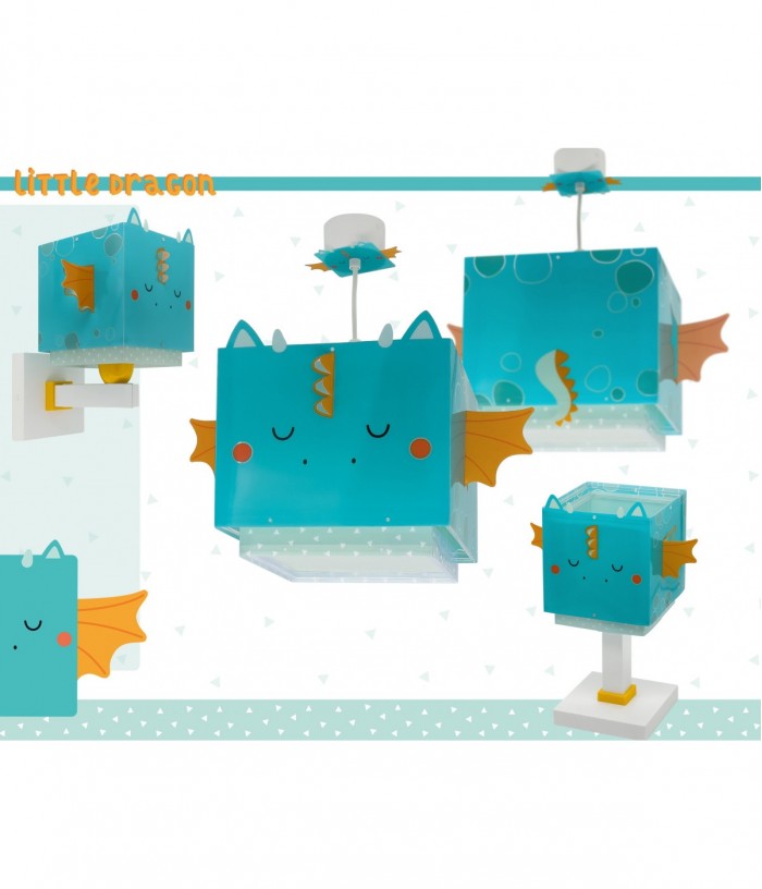 Lustre et lampe suspension enfant Little Dragon Petit Dragon