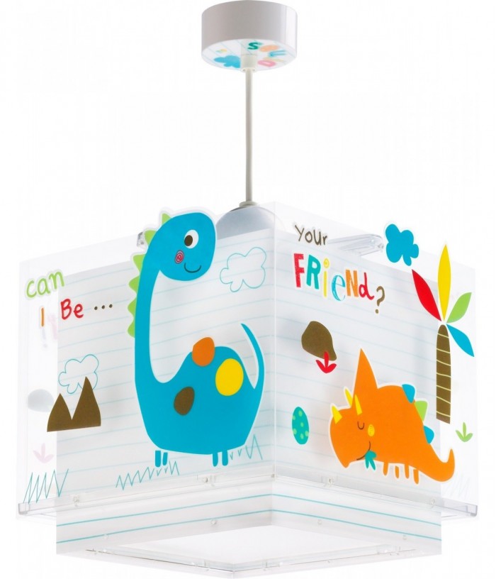 Candeeiro teto criança Dinos Dinossauros