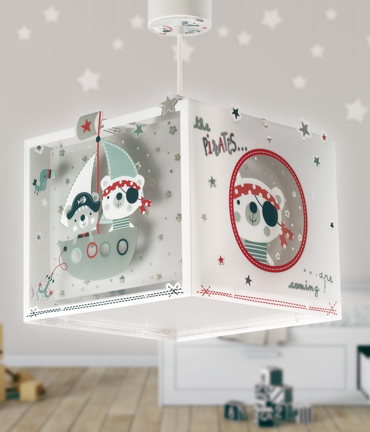 Lustre et lampe suspension enfant The Pirates