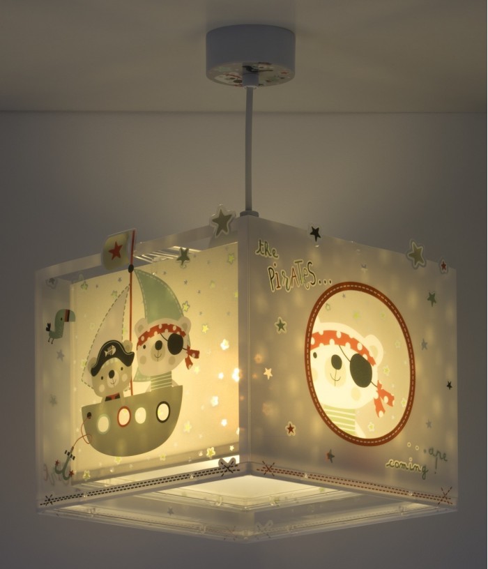 Lustre et lampe suspension enfant The Pirates