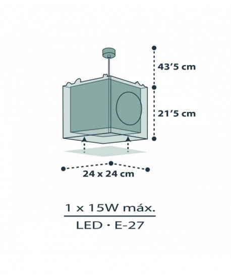 Candeeiro teto criança The Pirates Piratas
