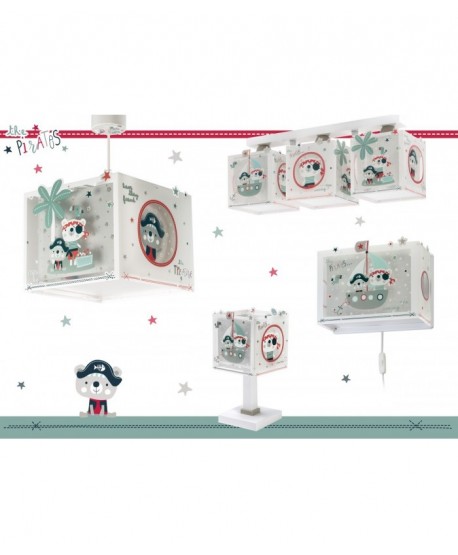 Lustre et lampe suspension enfant The Pirates