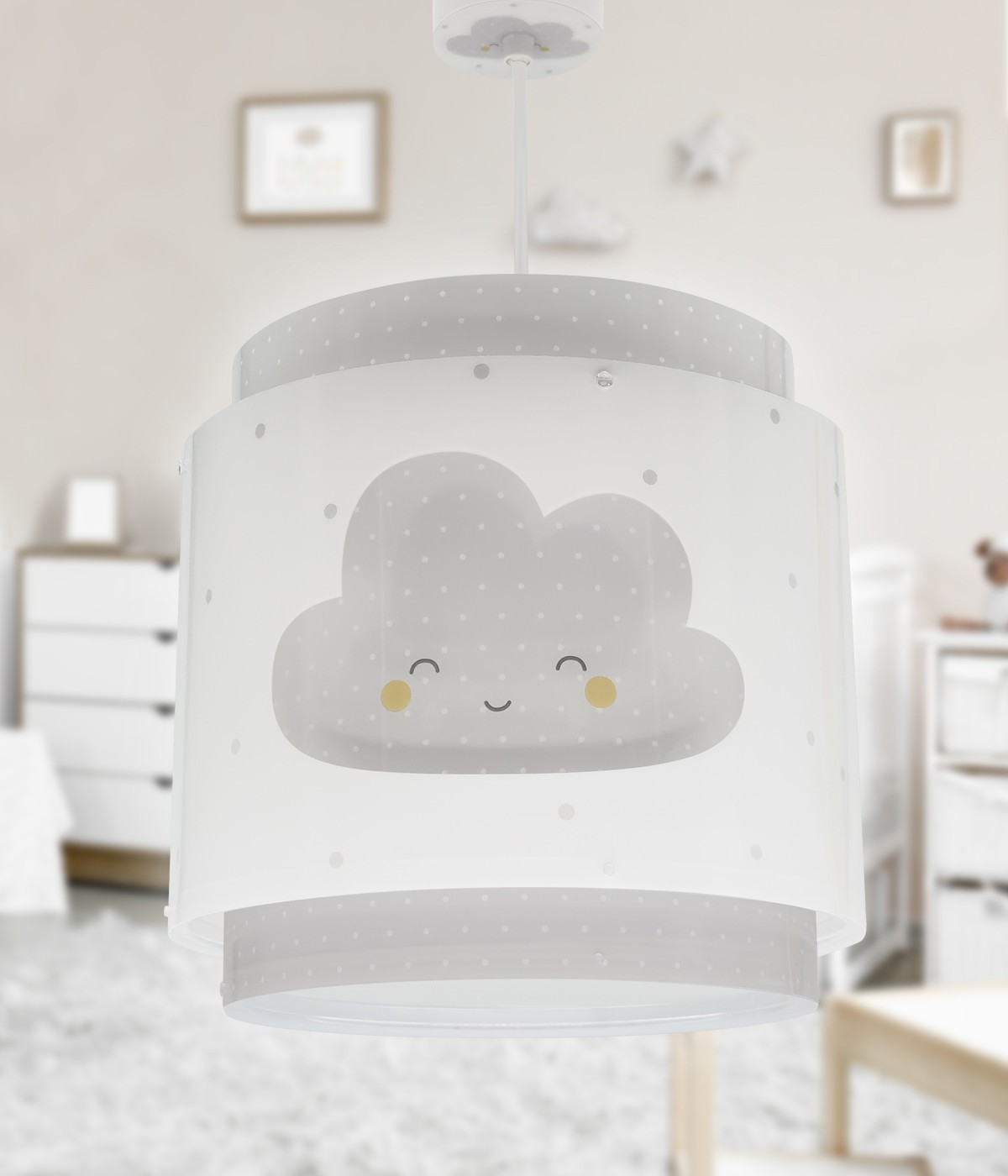 Children's hanging lamp Baby Dreams Cloud grey