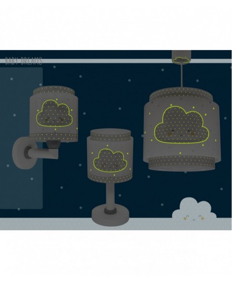 Children's hanging lamp Baby Dreams Cloud grey